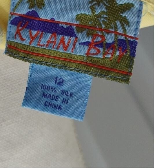 Kylani Bay Dress Maxi Floral 100% Silk Sz 12 - Picture 5 of 5